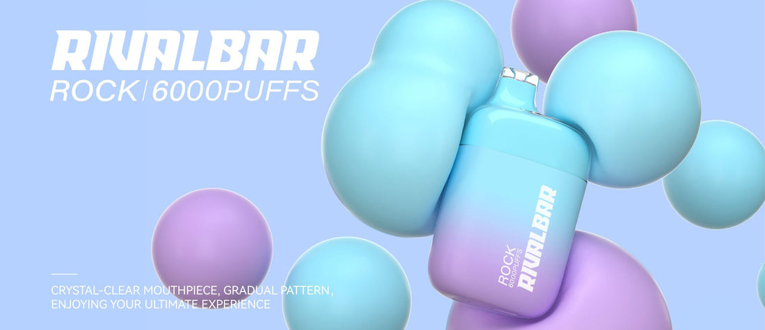 Experience intense hits and smooth vapor with Rival Bar Rock Disposable Vape. Enjoy 6000 puffs/device & a range of tantalizing flavors like Chilled Blue Razz. Convenient, hassle-free, and high-quality vaping.