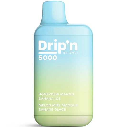 Drip'n Disposable Vape 10mL Honeydew Mango Banana Ice 5000 Puffs