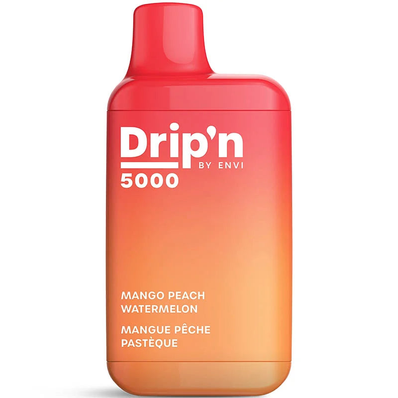 Drip'n Disposable Vape 10mL Mango Peach Watermelon 5000 Puffs