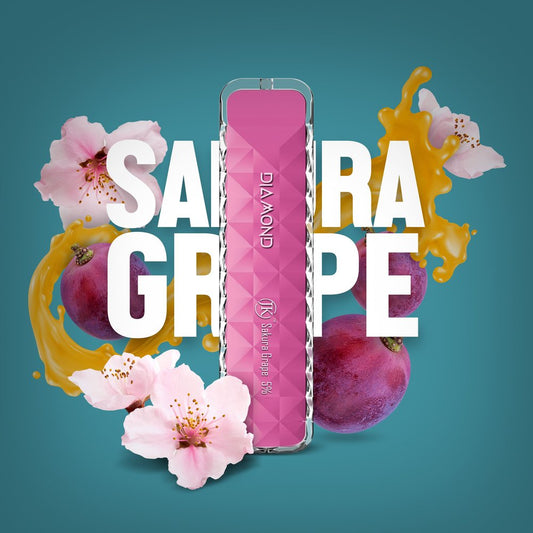 Air Bar Diamond Disposable Vape 1.8mL Sakura Grape 500 Puffs