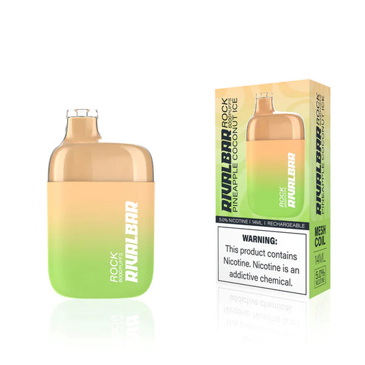 Rival Bar Rock Disposable Vape 14mL Pineapple Coconut Ice 6000 Puffs