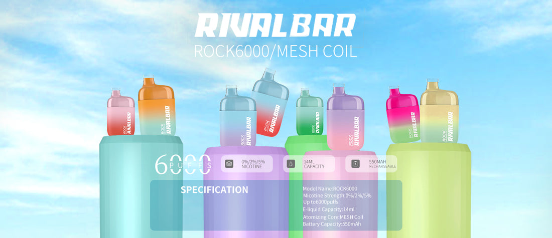 Looking for the best disposable vape on the market? Learn how to open and savor the Rival Bar Rock Disposable Vape, boasting an impressive 14mL capacity and 6000 puffs.